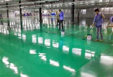 Thi công sàn Epoxy tầng hầm Vincom Sài Đồng