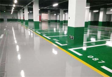 Thi công sàn Epoxy tầng hầm Vincom Sài Đồng